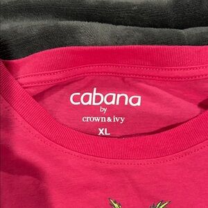 Crown & Ivy Pink Short Sleeve Tee